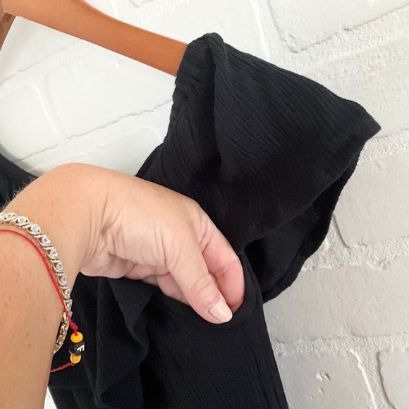 Anthropologie x ICHI Mini dress Marrakech Dark romantic Black Crepe S - Picture 6 of 14